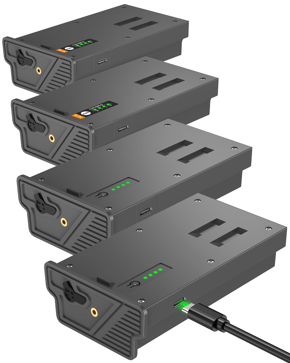 Artman 4 Pack New Reveal Lipo Lithium Battery Pack Upgraded Solar Charge Compatible with Reveal Cellular Trail Camera Ultra, Pro 3.0, X, X Pro, X Gen 2.0, X Gen 3.0, XB, SK (6500mAh)