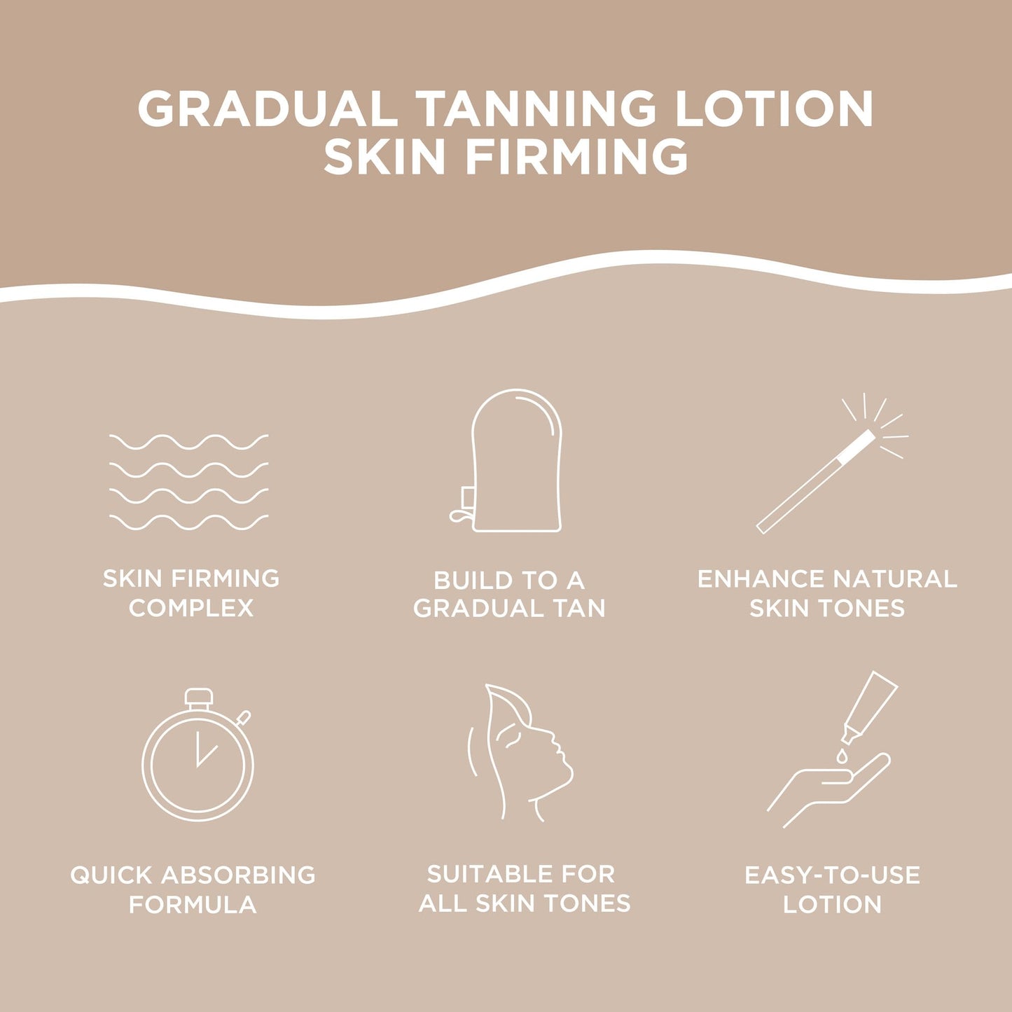 Bondi Sands Skin Firming Gradual Tanning Lotion, Skin-Firming Complex Builds to a Natural-Looking Tan for Tight, Glowing Skin, 1