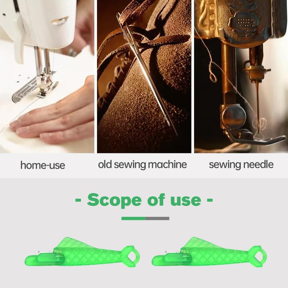 Automatic Sewing Needle Threader, Fish Type Sewing Machine Needle Threader, Simple Hand Sewing Needle Sewing Tool Set for Sewing Supplies (30 pcs)