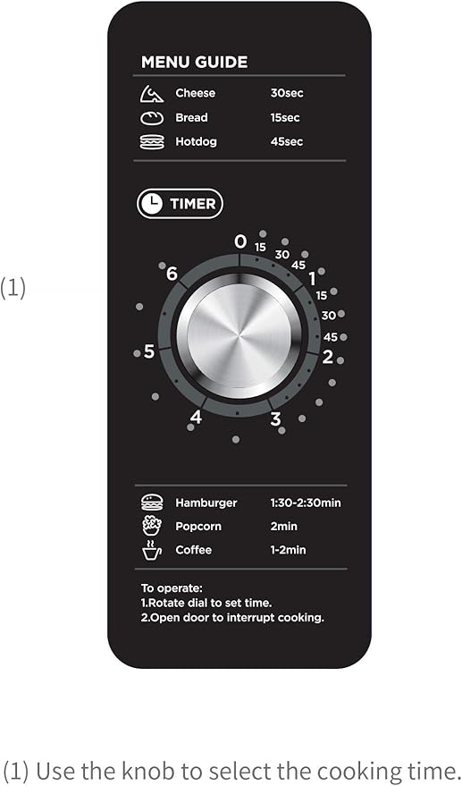 Midea Equipment 1025F0A Countertop Commercial Microwave Oven with Dial, 1000W, Stainless Steel, .9 CuFt