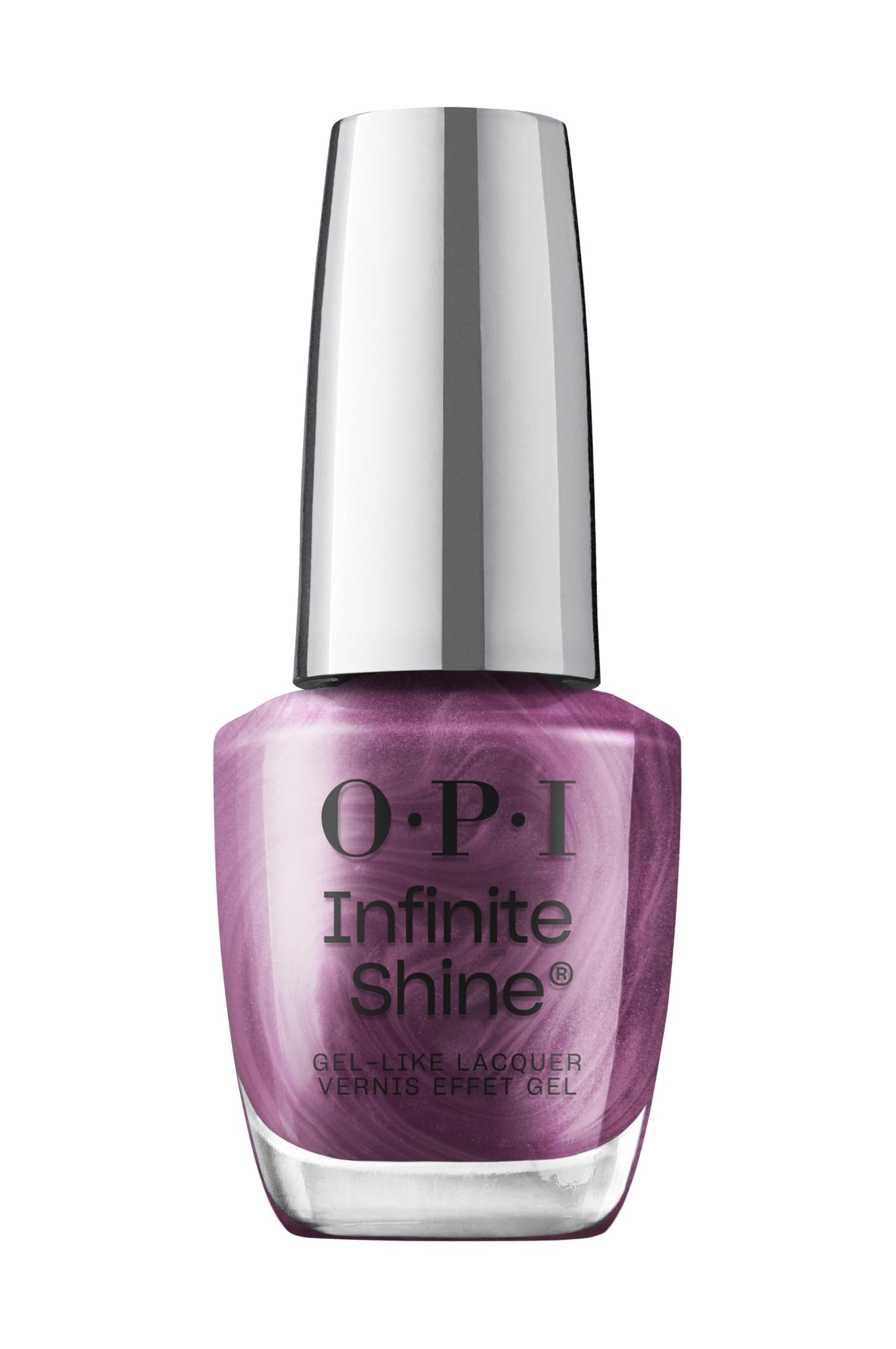 OPI Infinite Shine My Berry Janes | Semi-Sheer Dark Cool Purple Silver Shimmer Long Wear Gel Like Nail Polish | What's Your Mani