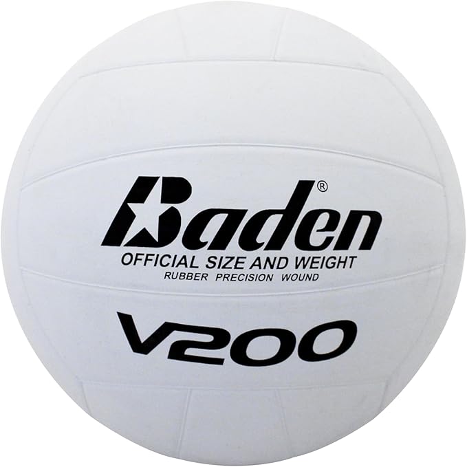 Baden V200 Rubber Volleyball | Durable All Purpose Volleyball | Perfect for Indoor and Outdoor Play | Suitable for All Age...