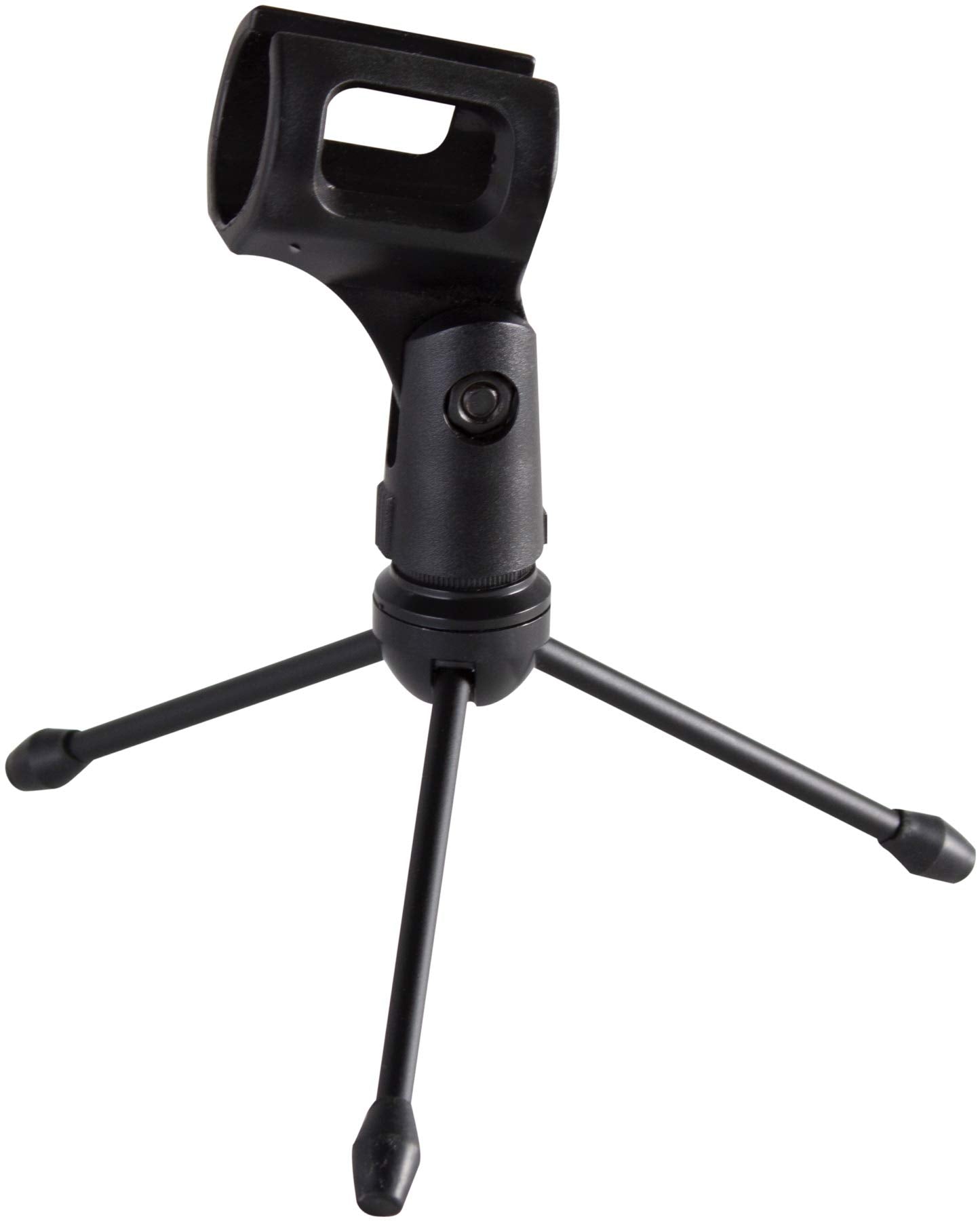 Gator Frameworks Mini Tripod Desktop Microphone Stand with Clip for Wireless Mics and Collapsible Legs (GFW-MIC-0251)