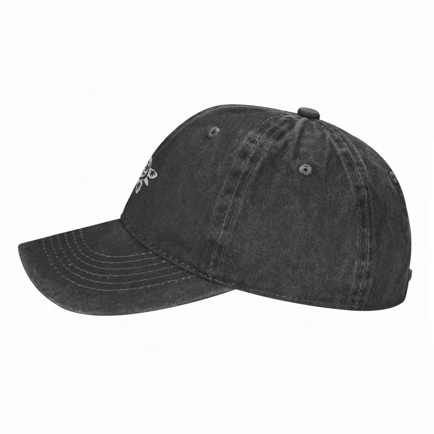 Turtle Baseball Cap Cotton Washed Denim Ball Hat Fashionable Adjustable Tortoise Cap for Men Women