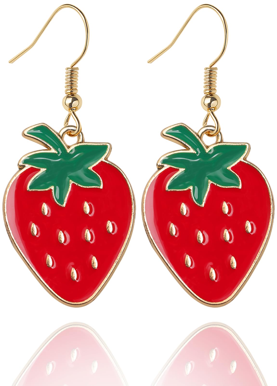 Strawberry Costume Women Accessories Strawberry Earrings for Women Cute Hat Socks Gift BFF