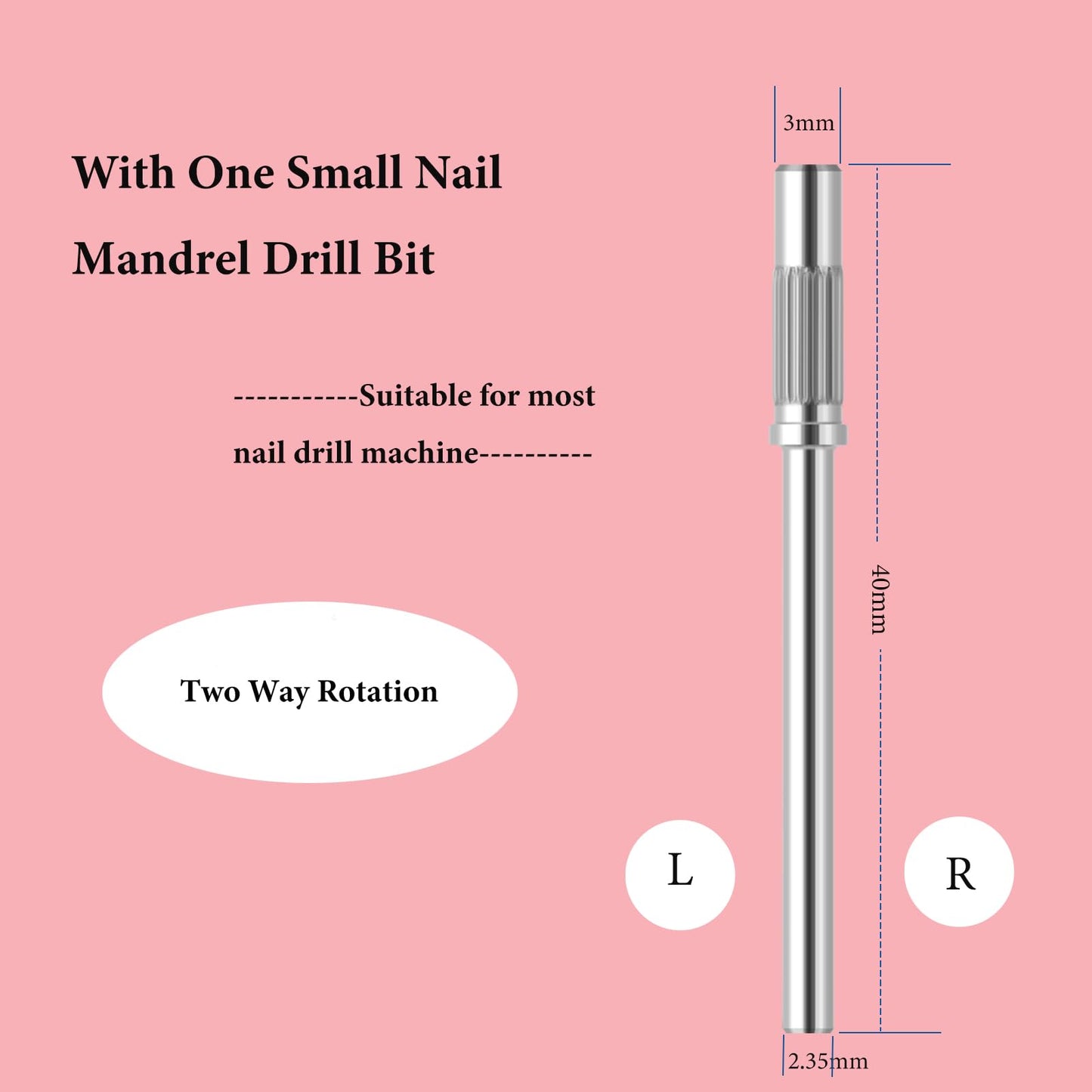 BITNBITH 100pcs Small Nail Sanding Bands for Nail Drill, 3.1mm Mini Nail Sanding Mandrel Bits 80 Grit Coarse Nail File Bits for