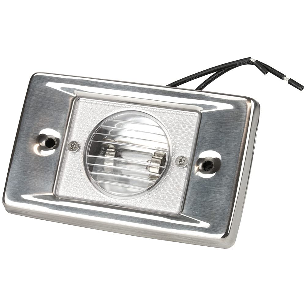 Seadog Stainless Steel Rectangular Transom Light, Model 400136-1, Durable Plastic, No Color, No Size