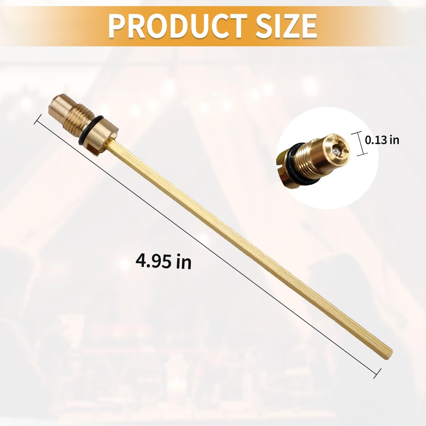 FATCANMA Check Valve & Air Stem Assembly for Coleman Gas Lanterns, Brass