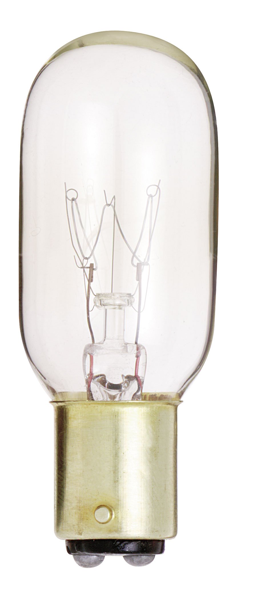 Satco S3909 Bayonet Bulb, Clear Glass, 2.63 Inches, 1 Count, Light Finish