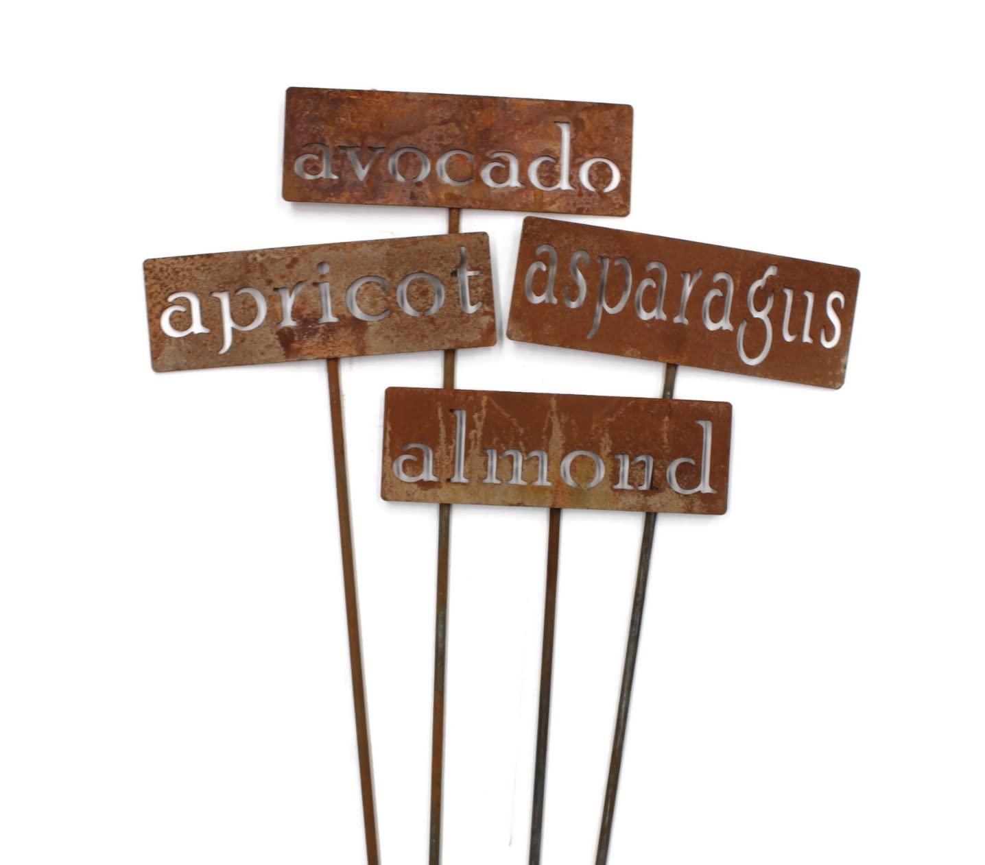 Classic Metal Garden Markers 19 Inches Tall (artichoke, Naturally Rusted)