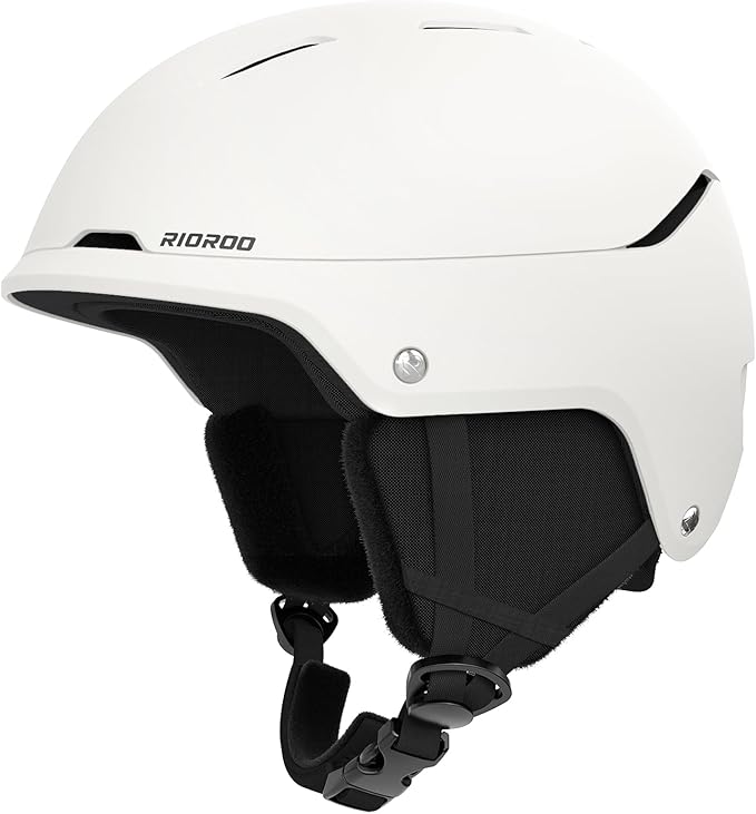 RIOROO Ski Helmet for Women Men, Safety Certified Snowboard Helmet with Shockproof ABS Hard Shell for Adults & Youth