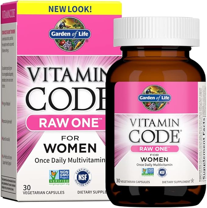 Garden of Life Multivitamin for Women, Vitamin Code Raw One & Vitamin Code Raw One for Men, Once Daily Multivitamin for Men, One a Day Mens Vitamins Plus Fruit, Veggies & Probiotics