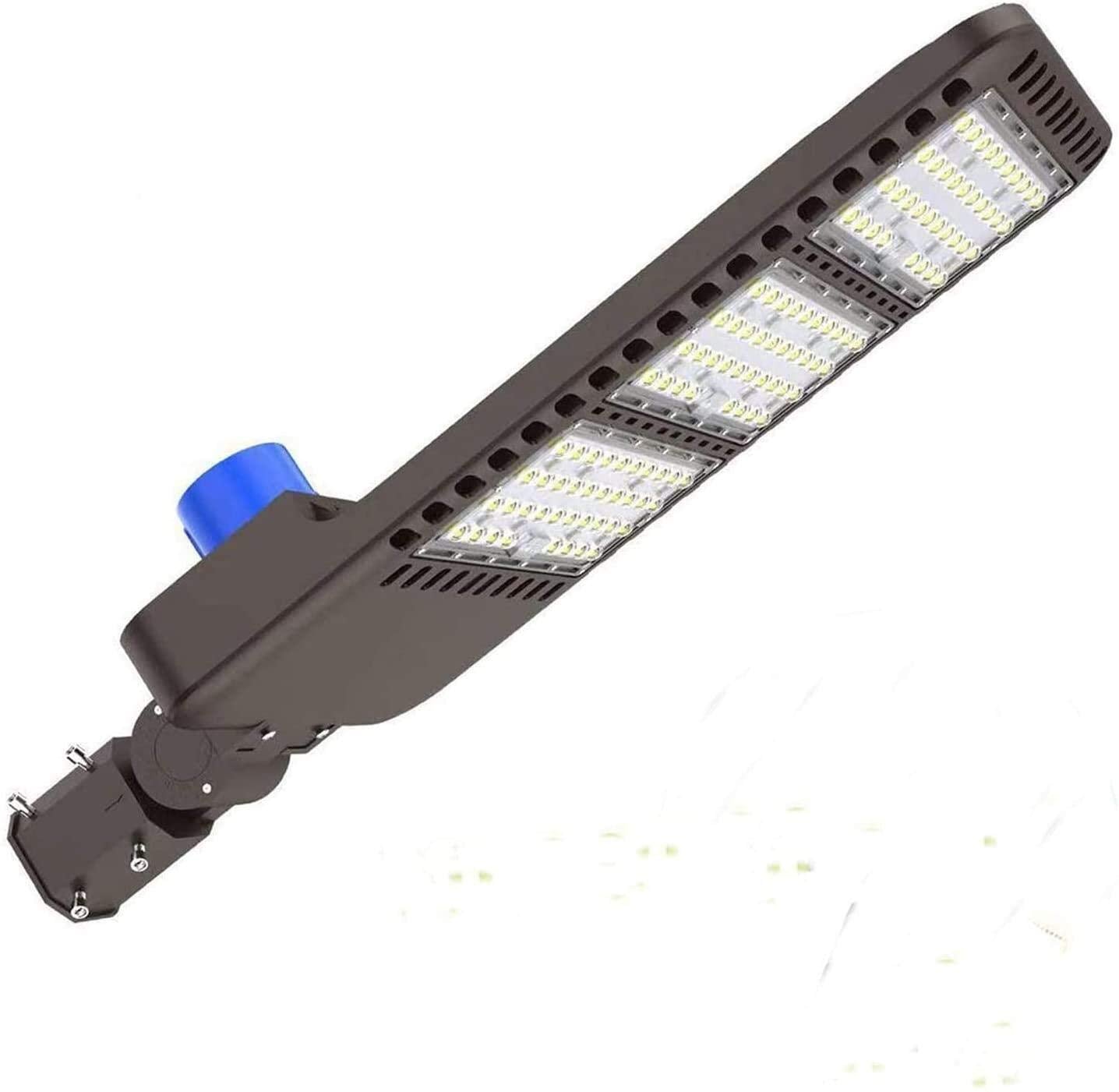 ledmo LED Parking Lot Light 1000W HID/HPS Replacement, Adjustable, Dusk to Dawn, 5000K, 300W, Brown, Model LED298