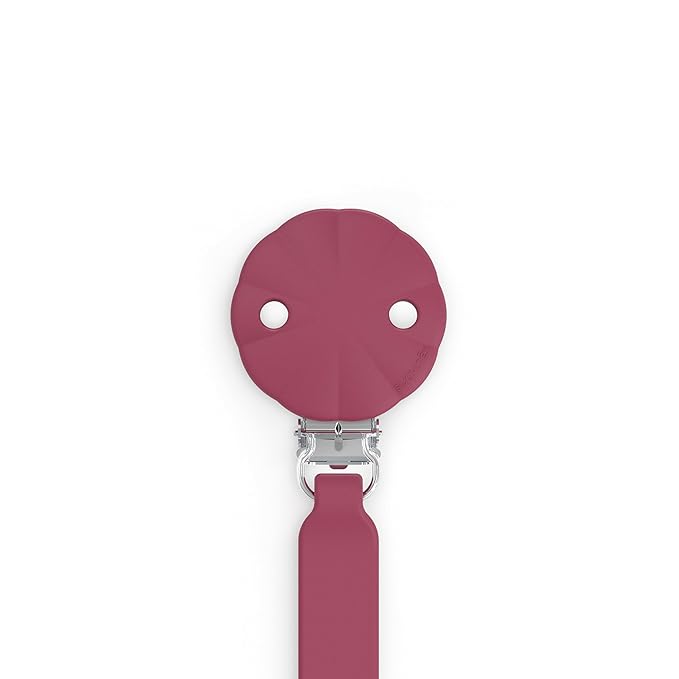 Suavinex Wonder Silicone Baby Pacifier Clip, Spain's #1 Baby Bottle and Pacifier Brand, Paci Clips for Babies, Essentials, Viva Magenta