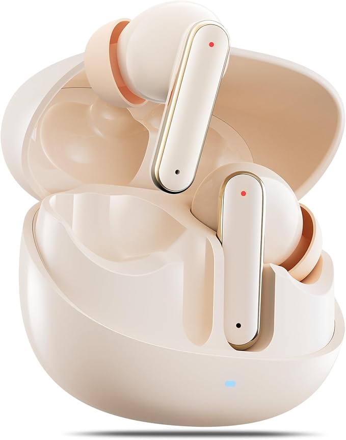 Hoarahloux Bluetooth Wireless Earbuds with Touch Control, Wireless Earphones Bluetooth 5.4, Wireless Headset 4-6H Playtim...