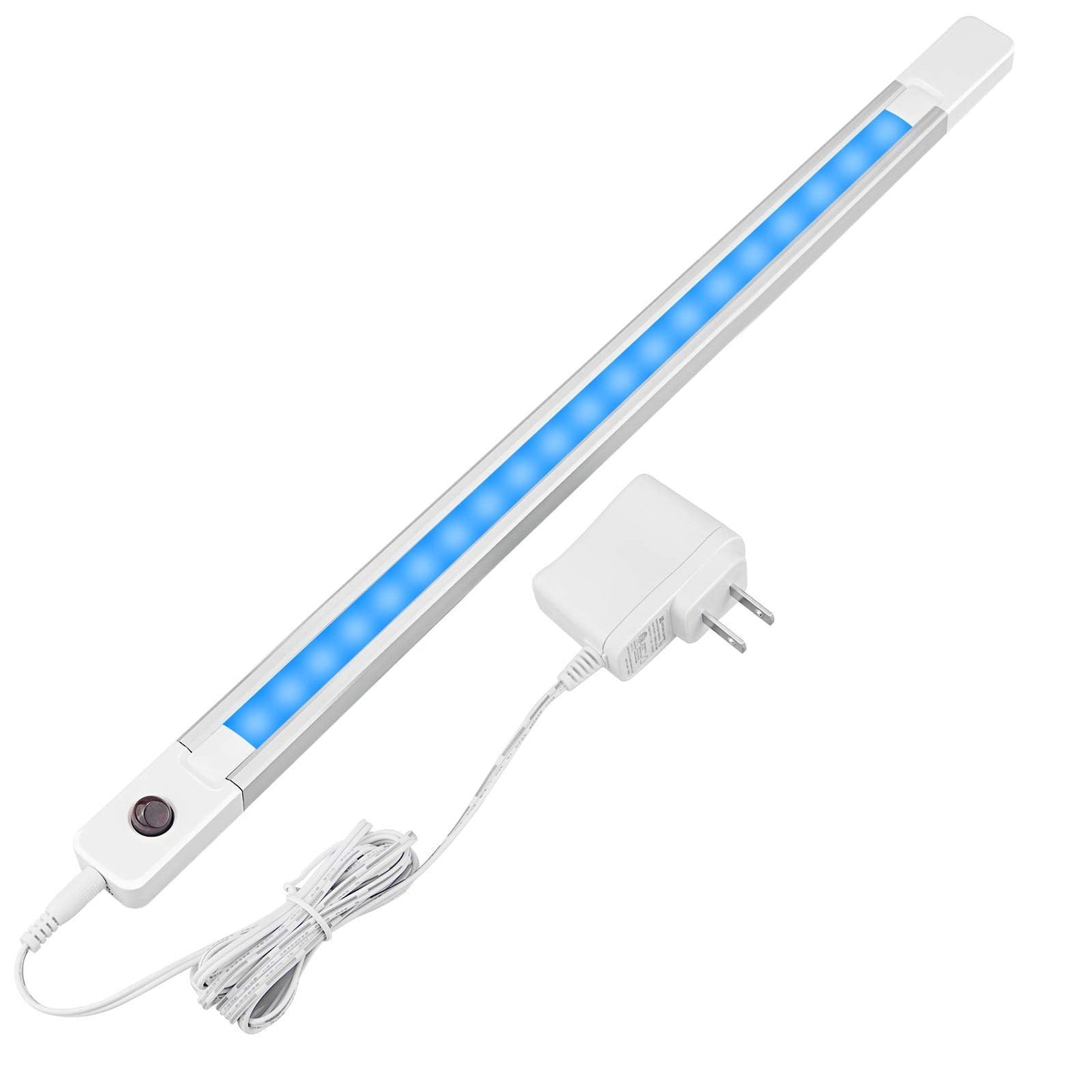 Luxsway Led Rgb Strip Light, 18 Inch Color Changing Under Cabinet Lighting, Remote Control, Plastic, Model Dy103Ir-12C