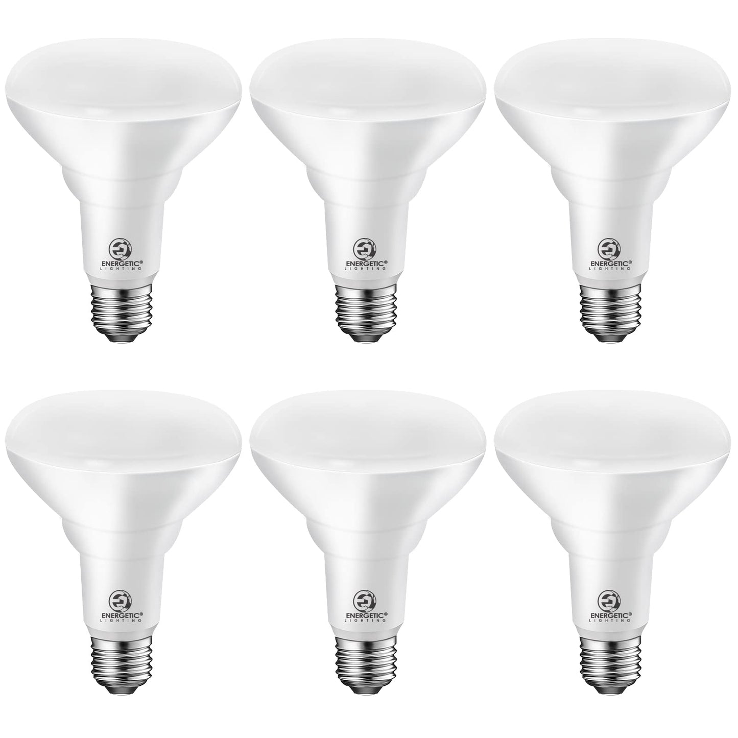 Energetic Br30 Led Flood Lights, 65W Dimmable, 750Lm, Energy Star, 5000K Daylight, 6 Pack, Ul Listed, Cri 90