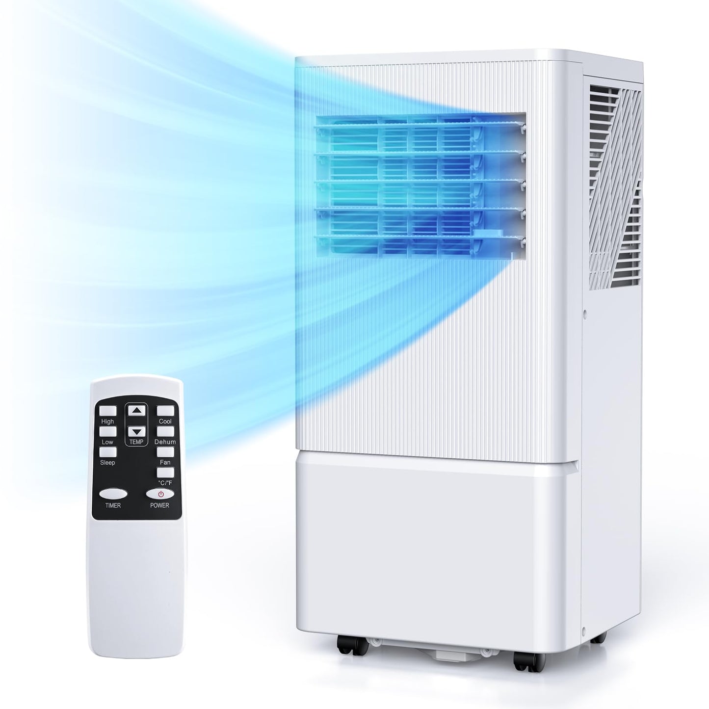 Air Choice 8000 Btu Portable Air Conditioner, 3-In-1 Room Air Conditioners Portable For Rooms Up To 350 Sq.Ft, Sleep Mode, 24H T