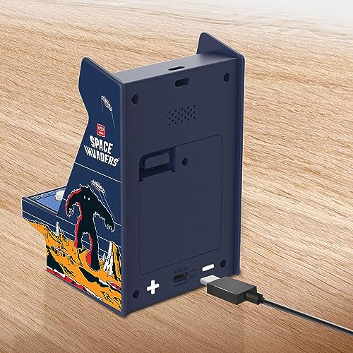 My Arcade Space Invaders Nano Player - Arcade Classics 4.8" Portable Handheld Mini Arcade Machine, 2.4" Screen Color Display, Retro Video Game
