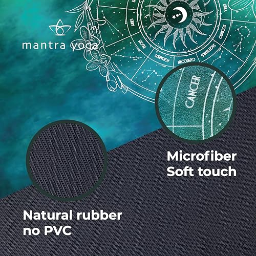 Mantra Yoga Travel PRO 1.5mm with Knee Pad - Foldable Fitness & Exercise Mat with Bag | Lightweight, Compact & Eco-Friendl...