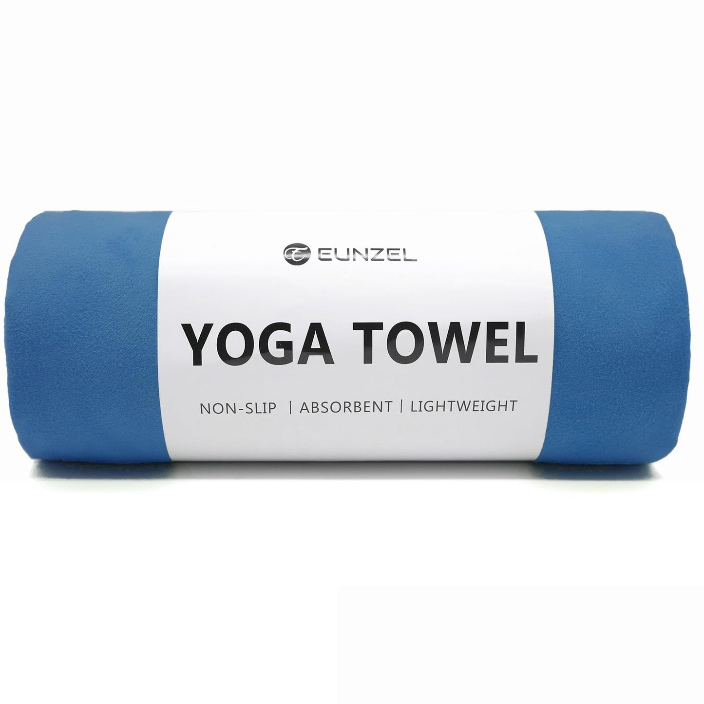 Eunzel Hot Yoga Towel Non Slip Yoga Mat Towel Non-Slip Sweat Absorbent Microfiber Towel for Hot Yoga, Pilates and Workout 72" x 26.5", Navy