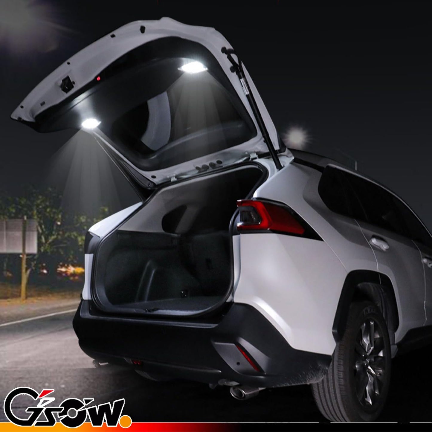 Gsowo 2 Pcs Led Trunk Overhead Lights For Toyo-Ta Rav4 2022 2023 2024  Rav4 Accessories Rear Hatch Door Lid Trunk Cargo Lamp Trunk Ceiling Lighting