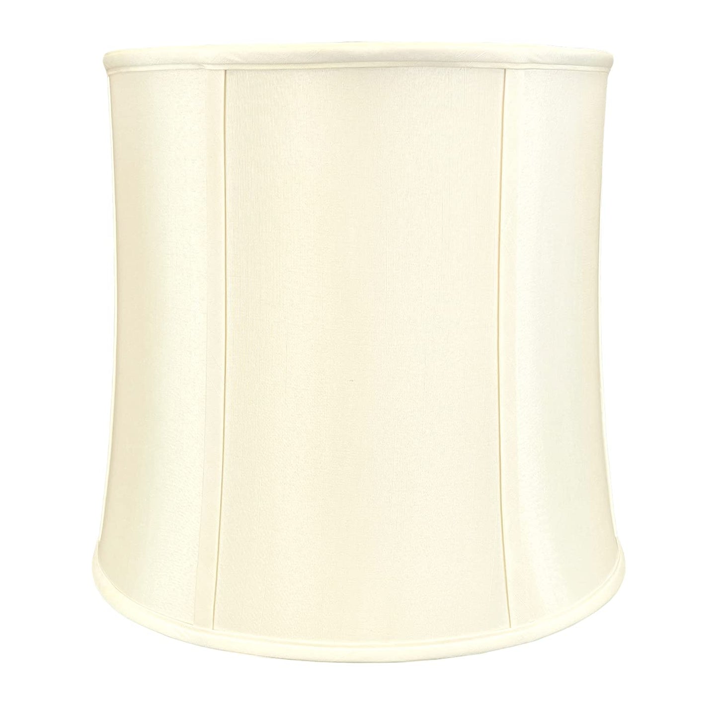 Royal Designs, Inc. Drum Lamp Shade, Faux Silk, 13 x 14 x 14, Eggshell, 2-Pack, Model BS-719-14EG-2