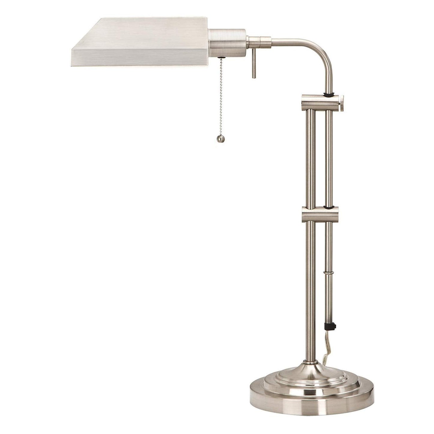 Cal One Light Floor Lamp-12.6 Inches Wide By 5.8 Inches High-Brushed Steel Finish