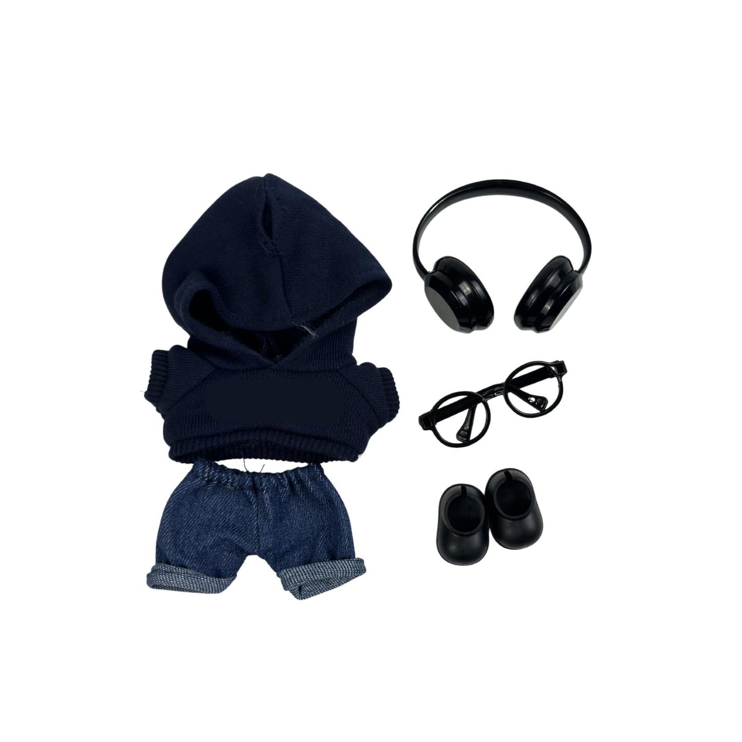 SunOutDeeal Clothes for 15cm/17cm Labubu ((Doll Not Included)，Trendy Accessory Sets for Dolls ,Cute Accessory for Dolls Dress up Unique Style(Cool-1 )