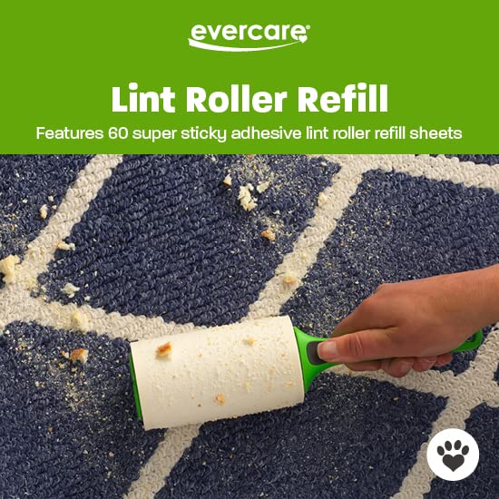 Evercare Pet, Lint Roller Refill, 60 Sheet Roll (6 Packs)