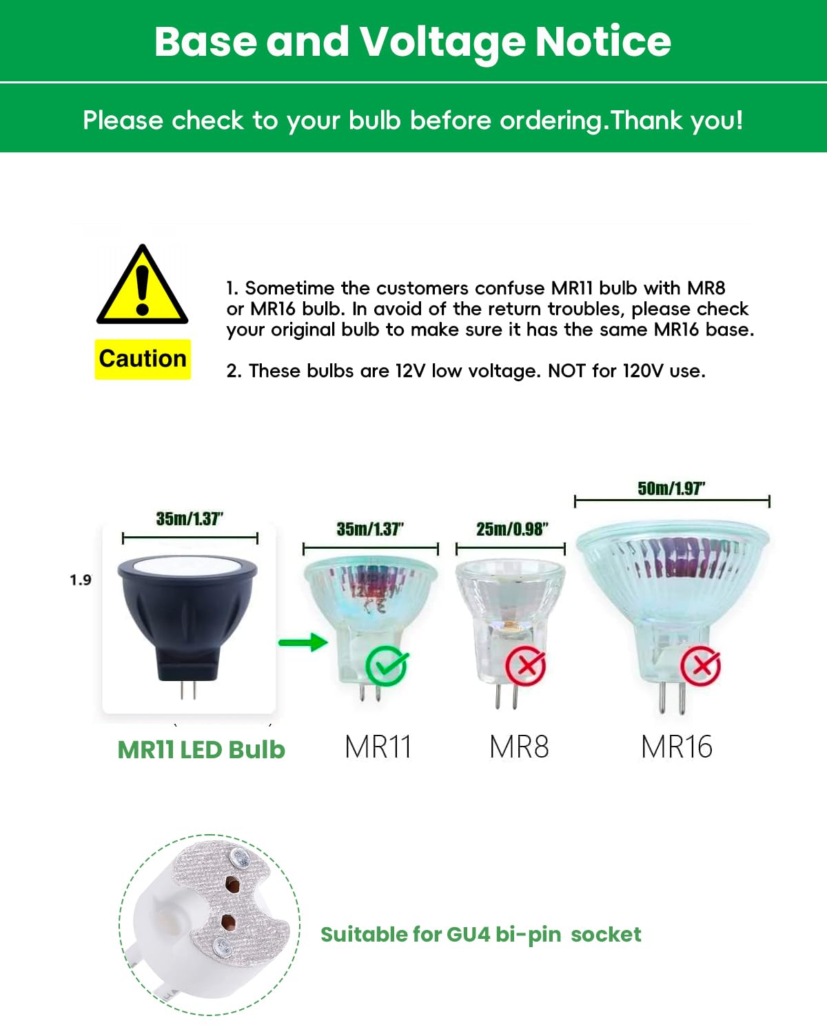 Makergroup MR11 LED Bulb, RGB + Warm White, 3W, Dimmable, 12V, 3 Pack