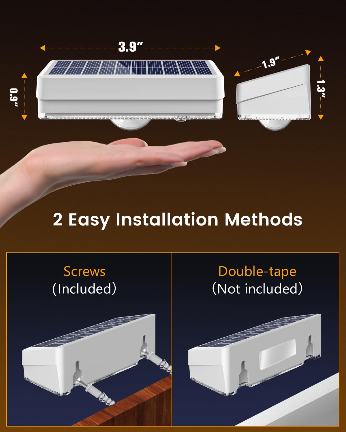 Jofios Solar Fence Lights Outdoor  12 Pack  50Lm Ultra Bright  10 Colors & 12 Lighting Modes Solar Deck Lights  Ip65 Waterproof  Dusk-To-Dawn Solar Powered Fence Light For Patio  Railing (White)