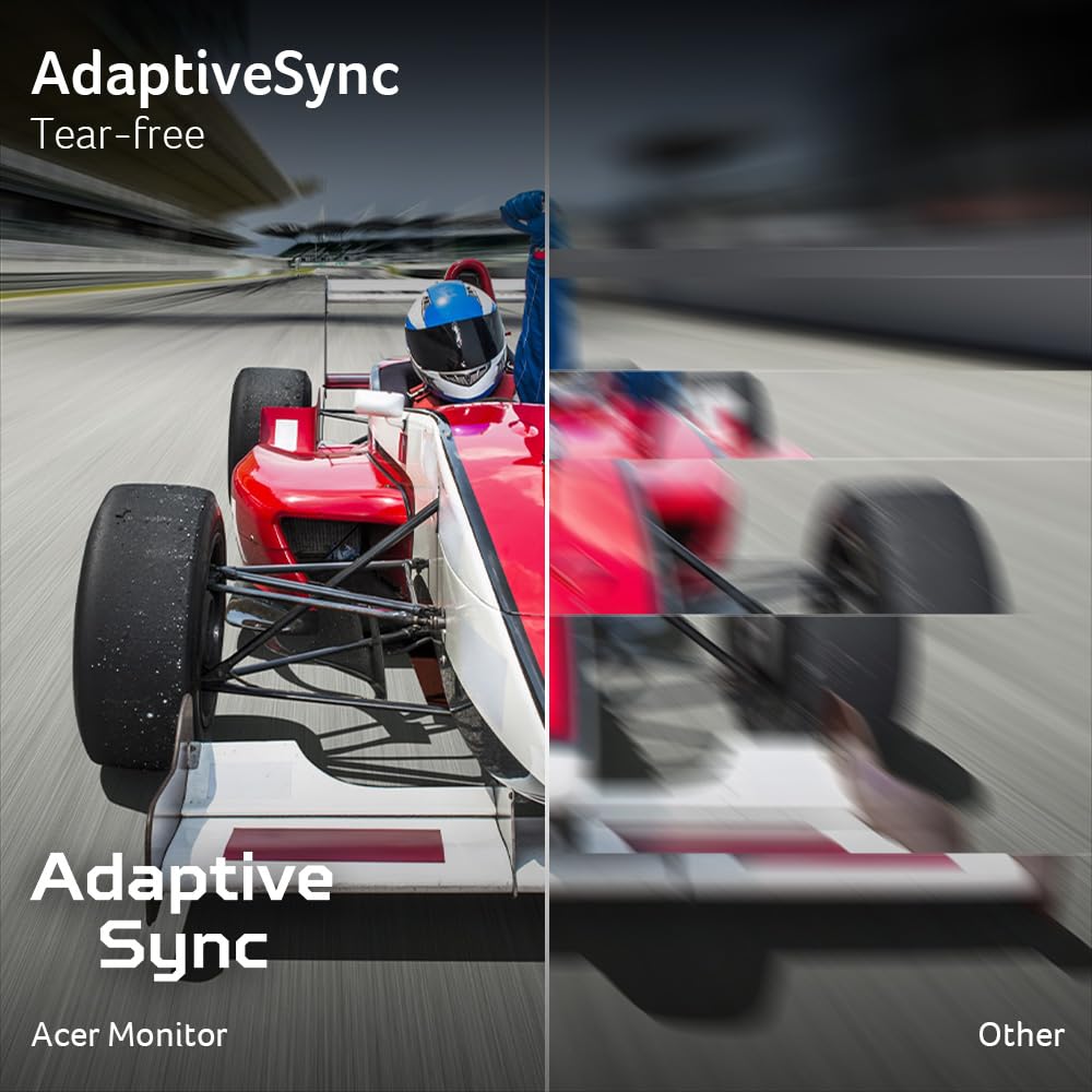acer Nitro 27 Inch UHD 3840 x 2160 IPS PC Gaming Monitor | Adaptive-Sync Support (FreeSync Compatible) | 4ms (G to G) | HDR10 Support | 99% sRGB | One Display Port 1.2 & Two HDMI 2.0 | KG272K Lbmiipx