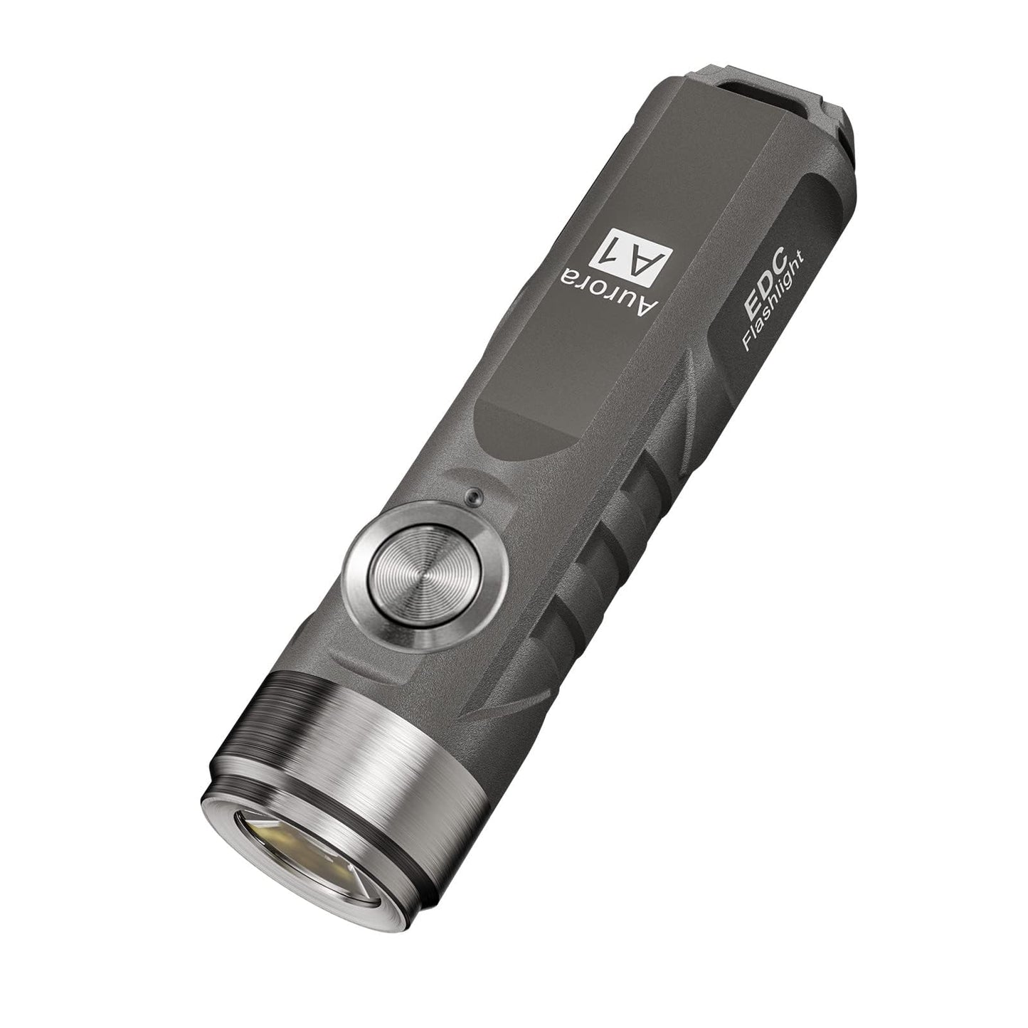 RovyVon A1 Gen 4 Keychain Flashlight 650 Lumens Mini Light, Grey, Rechargeable, Polycarbonate, EDC for Camping and Everyday Carry