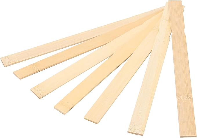 ZOENHOU 200 PCS 14 Inch Paint Sticks, Premium Wooden Paint Stir Waxing Sticks for Crafts Crafting Resin Craft Wood Crafts Paddle Hobby Projects Garden Marker