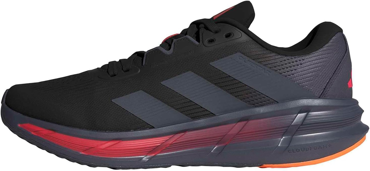 Adidas Men's Questar 3 Running, Black/Onix/Lucid Red, 10.5