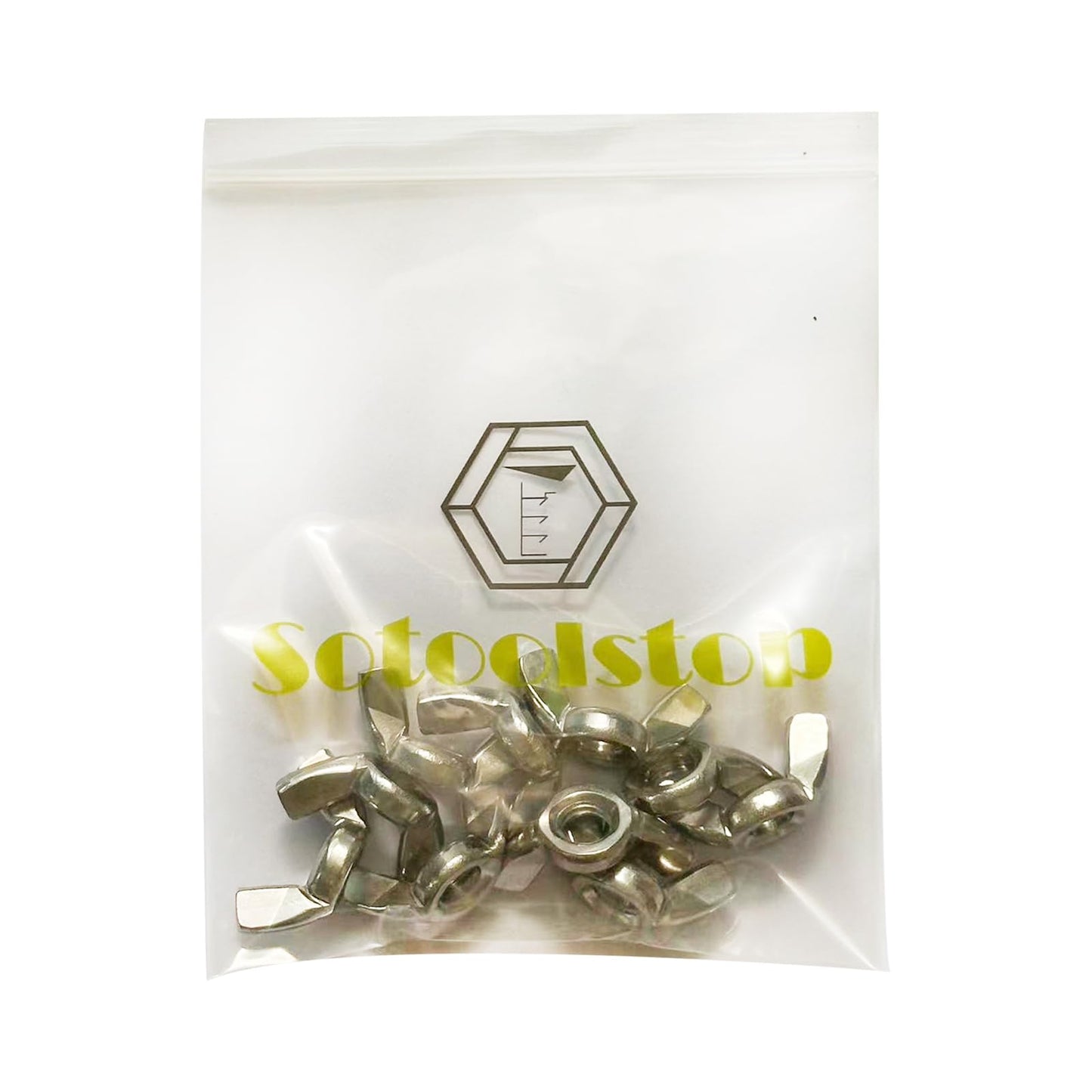 1/4"-20 Wing Nuts,Stainless Steel 18-8(304) Wing Nuts, 20Pcs-Pack