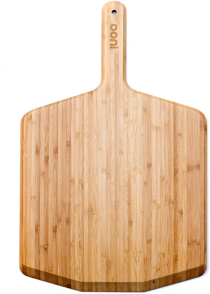 ooni 12" Perforated Pizza Peel Turning Peel 12" Bamboo Serving Pizza Peel - Essesntial Pizza Oven Accessories Bundle