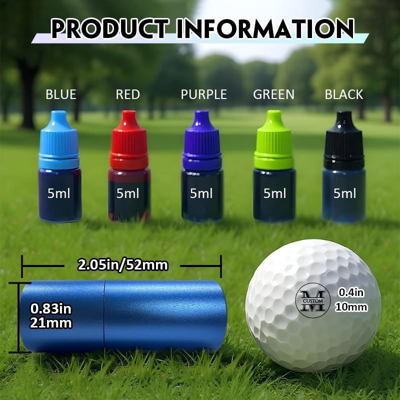 HDSD Custom Golf Ball Stamps Personalized Golf Ball Markers Monograms & Patterns - Golf Accessories