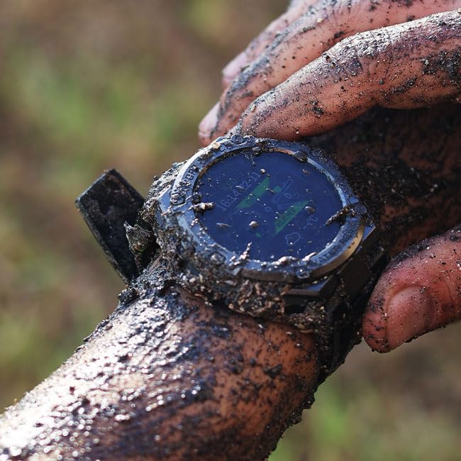 ALPHAGEAR Raptor PRO Smartwatch for iPhone & Android, Rugged Smart Watch (Answer/Make Call), Wellness Tracker with 1.58" A...
