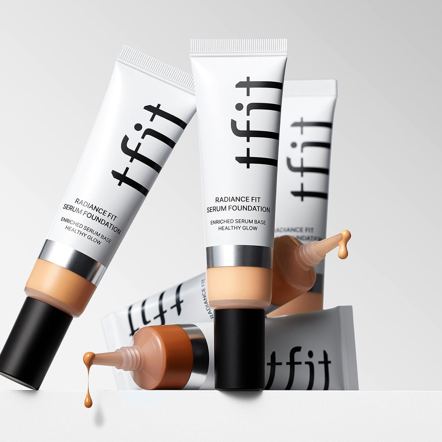 TFIT Radiance Fit Serum Foundation - Flawless Coverage, Dewy finish, Long-lasting, Lightweight, Korean Makeup,1.05 Oz. (W01 Vanilla, 1.05 Oz.)