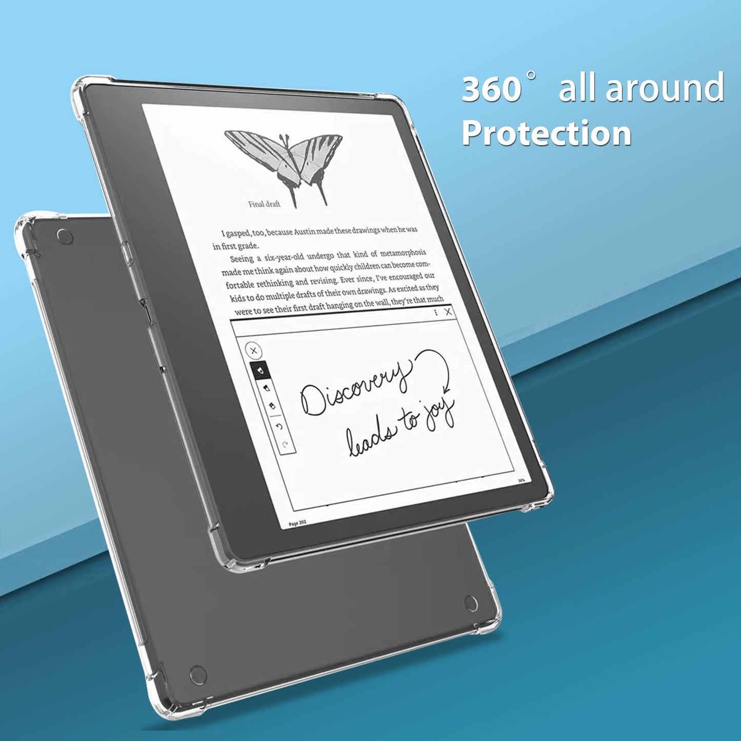 Zeking For Kindle Scribe 10.2 Case, Anti-Scratch Ultra Slim Thin Tpu Rubber Soft Skin Silicone Premium Protective Case For Kindl