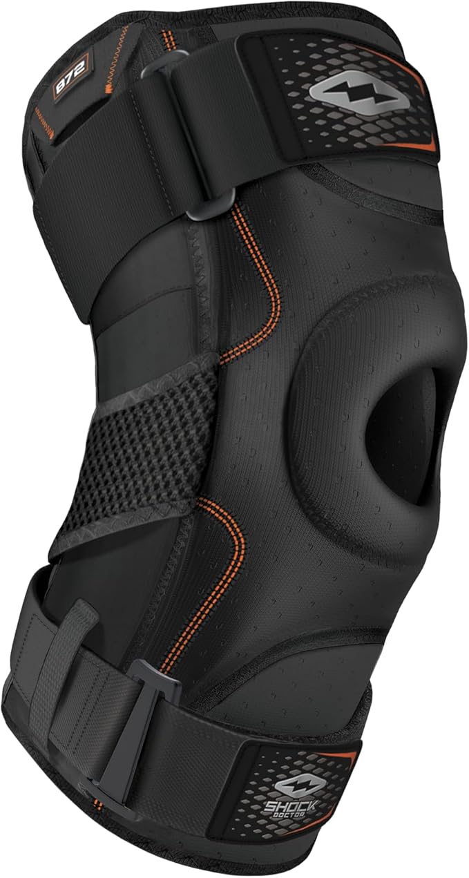 Shock Doctor Knee Brace Support, Compression Sleeve w/side Stabilizers, Patellar Support, Meniscus Injuries, Ligament Spra...