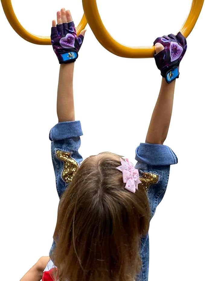 HANG Monkey Bar Gloves 5 and 6 Years Old Kids with Grip Control Parkour Bike Gymnastic