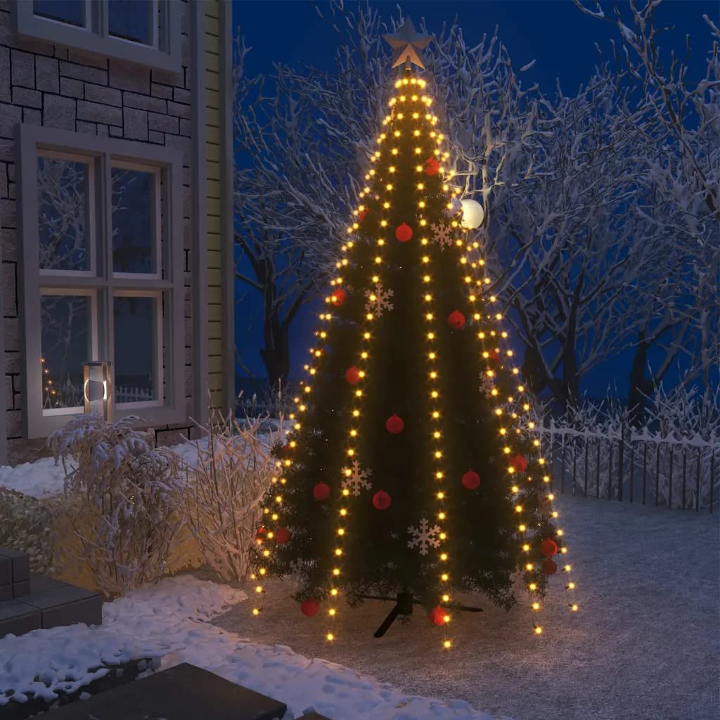 vidaXL Christmas Tree Light 300 LED Warm White Waterfall Lights Model 51281 Indoor/Outdoor Decor