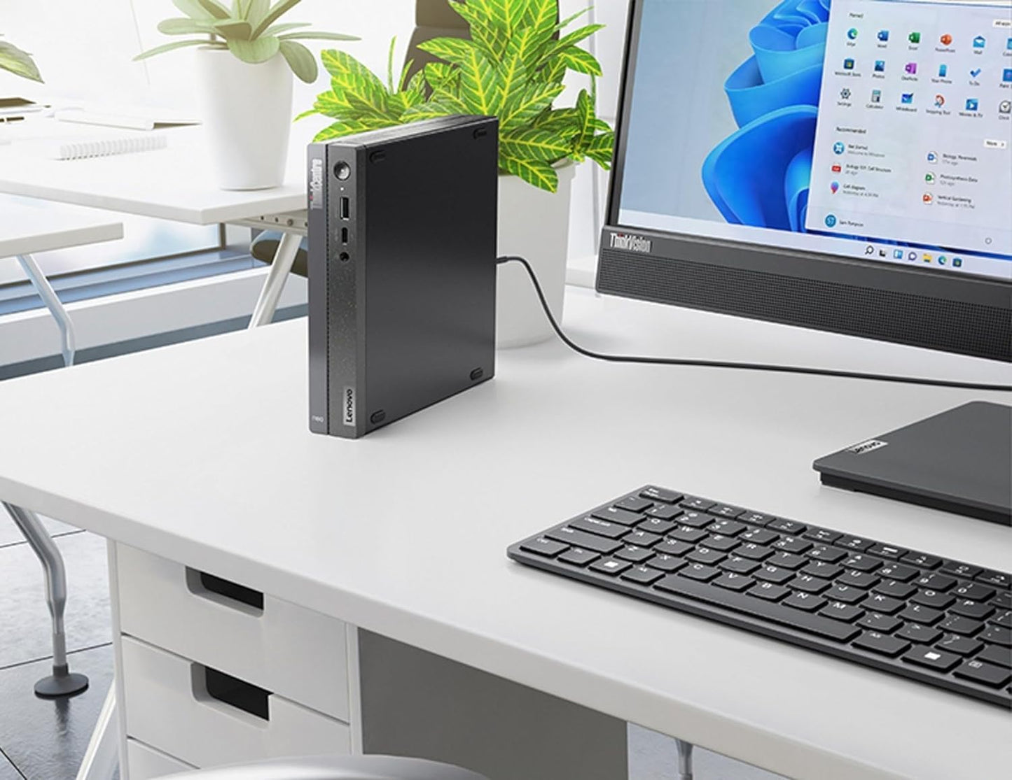Lenovo Thinkcentre Neo 50Q Gen 4 Tiny 1L Business Mini Desktop Computer, 13Th Gen Intel 8-Core I5-13420H (Beat I7-1355U), 16Gb D