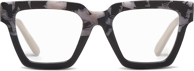 Oprah's Favorite Things Take a Bow Oversized Square Blue Light Blocking Reading Glasses