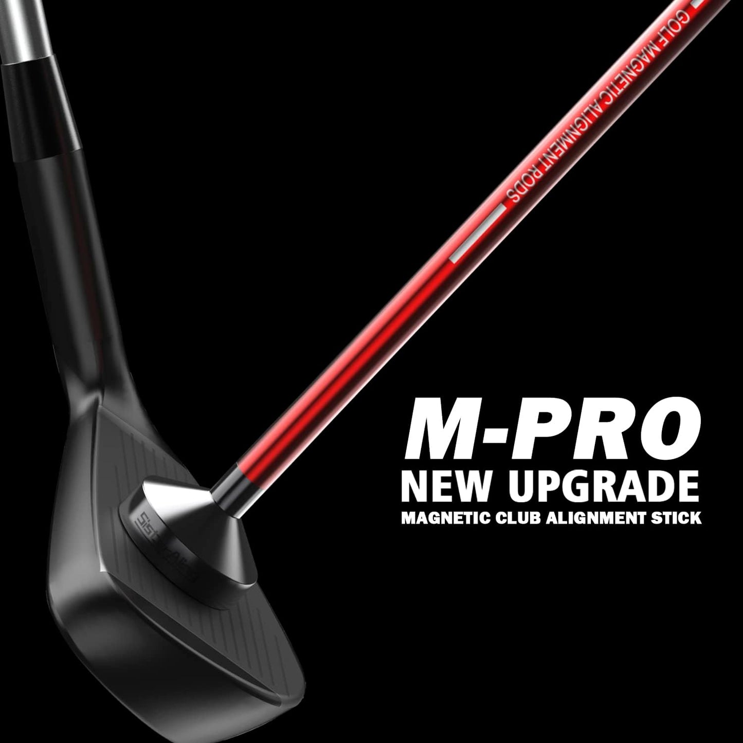 Golf Magnetic Alignment Rods,Golf Club Alignment Sticks,Magnetic Swing Training Aid Accessories Visualize Calibrate Golf Shots,hit The Target with The Right Golf Swing,Golf Gift