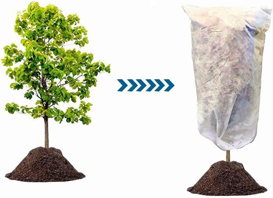 Agfabric Plant Covers Freeze Protection 1.2oz 72"x72" Shrub Cover,Winter Tree Cover for Season Extension&Frost Protection,White