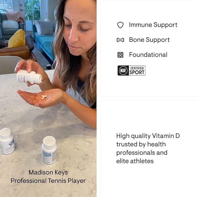 THORNE Essential Vitamins Bundle: Vitamin C & D-5000 Complex - Immune, Bone Health, and Energy Support - 60 to 90 Servings